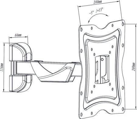 Кронштейн Metaldesign MD 3352 (для ЖК-ТВ до 50")